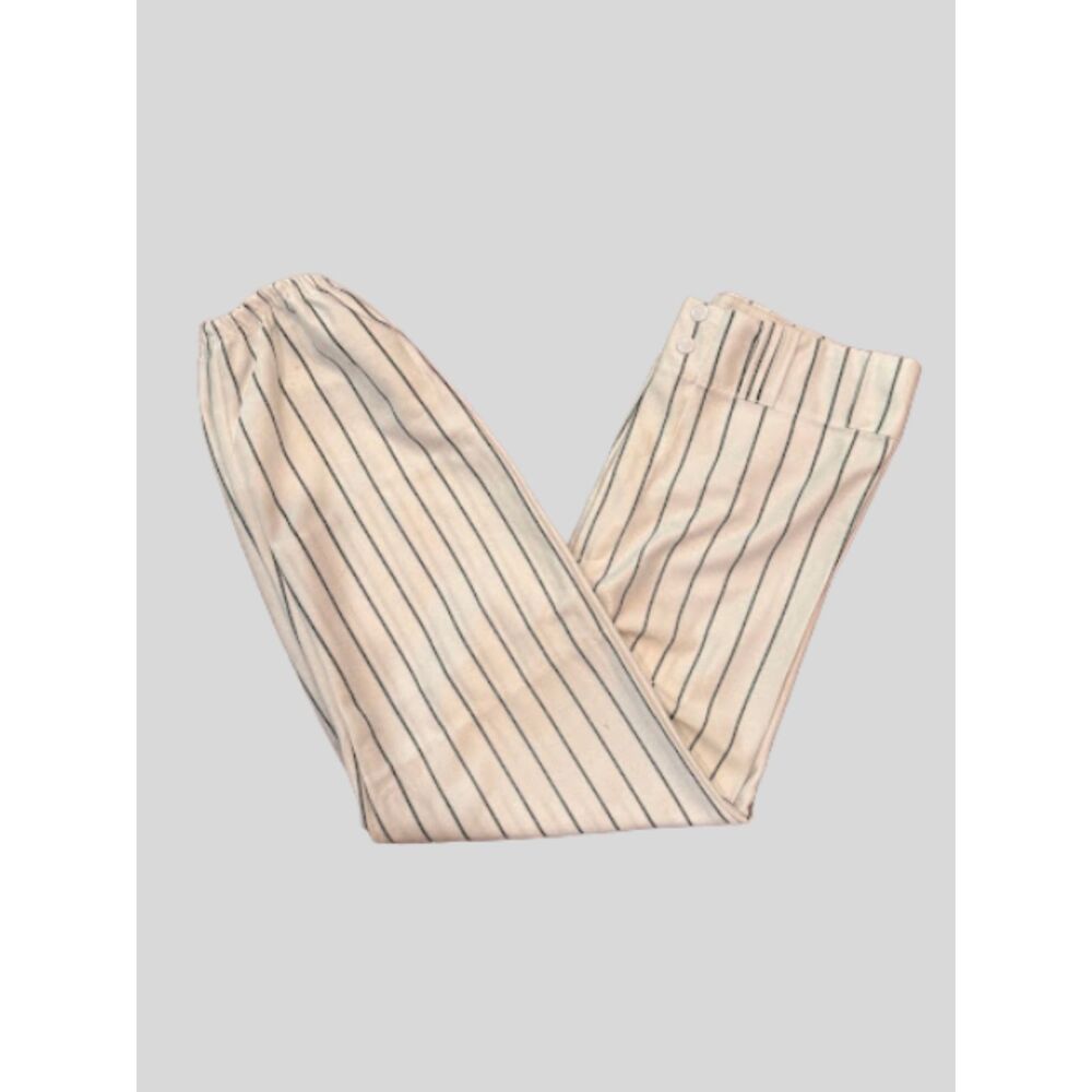 Baseball pants Halloween costume vkm euc green and white stripes athlete uniform